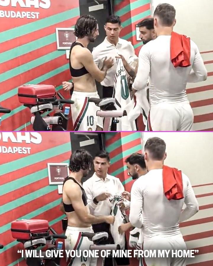 世俱杯竞猜APP-球衣已经跟别人换了，C罗向索博承诺：我把我家里的一件给你